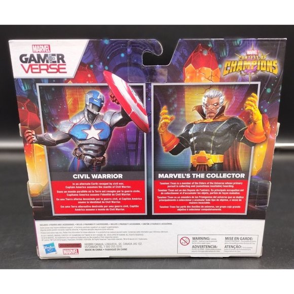 Hasbro Marvel Gamerverse Contest of Champions Civil Warrior and The Collector - Picture 2 of 8